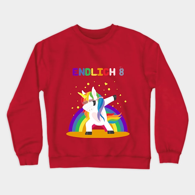 8th birthday unicorn Crewneck Sweatshirt by NI78